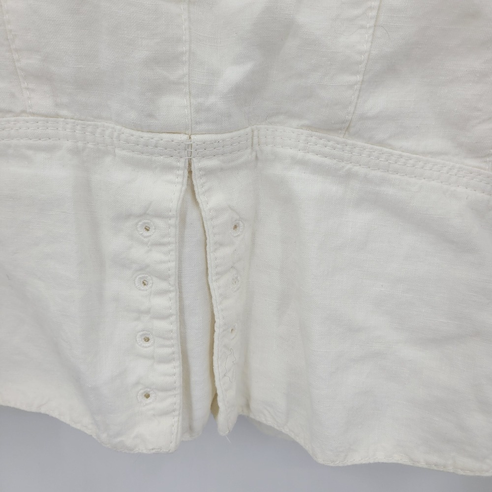Vtg Escada Victorian Rival Old‎ Money Linen Ruffle Jacket Blazer Sz M Romantic - Picture 9 of 12